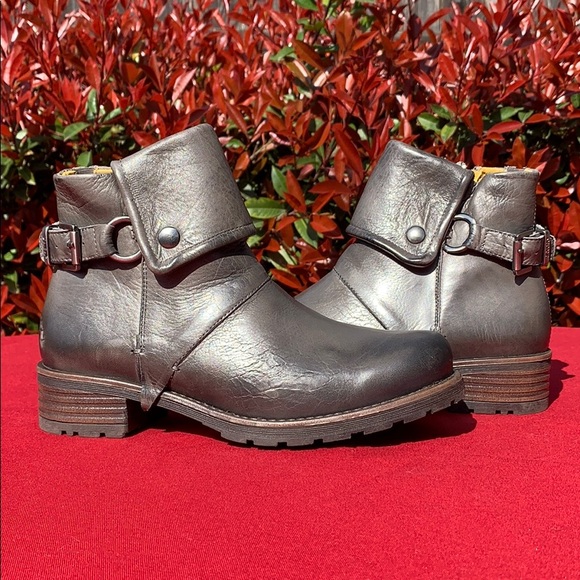 Jafa 492 Graphite Cuffed Ankle Boots Size 38 - Picture 8 of 10